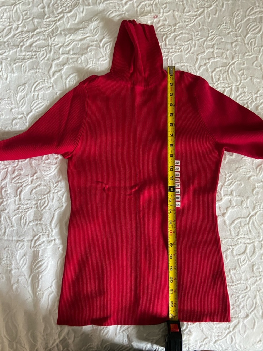 Style& Co Petite Crewneck Women's Sweater in Bright Red. New - Picture 6 of 7